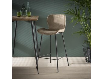 Hoyz - Barstoel Velvet - Champagne - 4 stuks