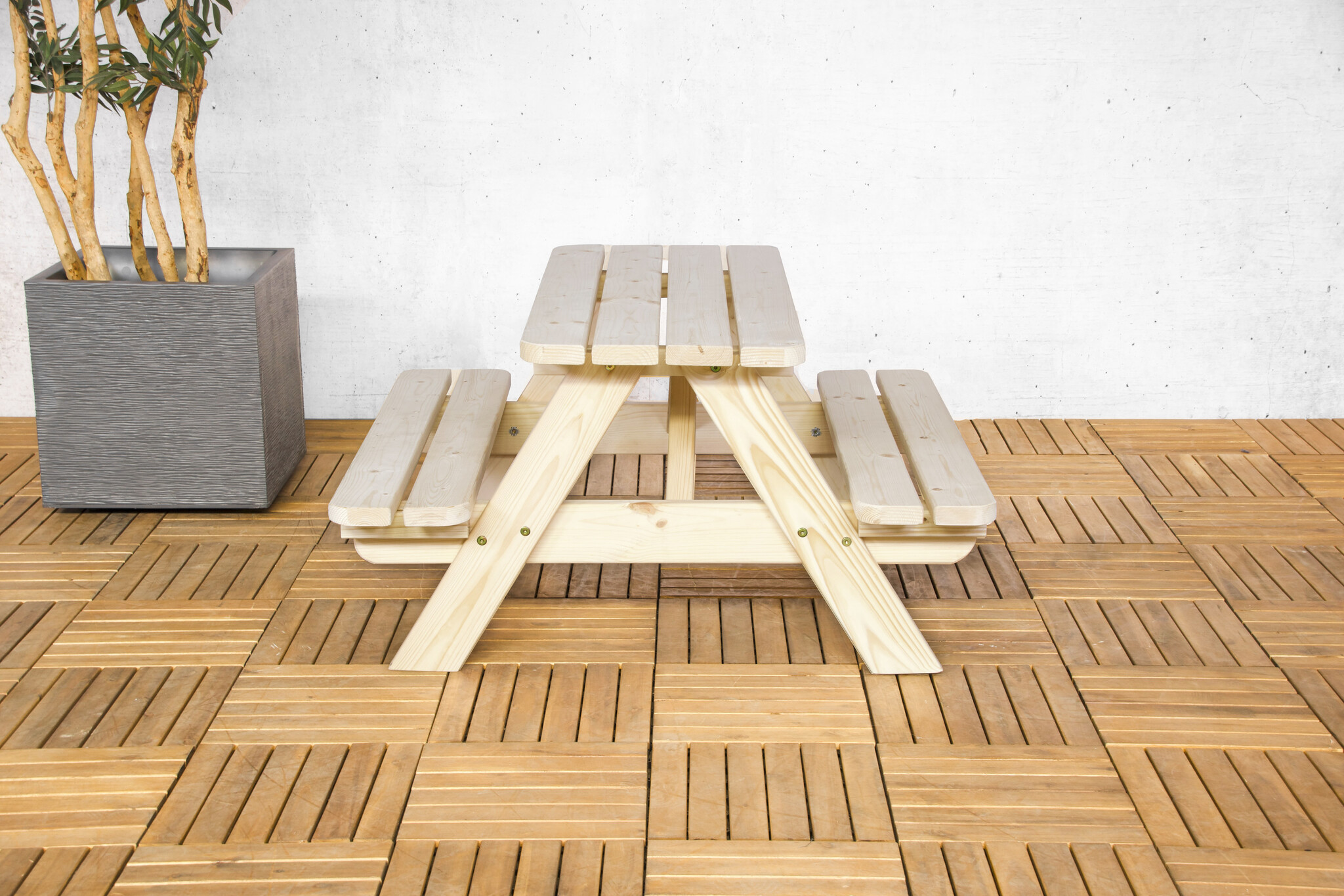 ZOMER-Sens-Line - Jimmy kinder picknicktafel - naturel - 90cm