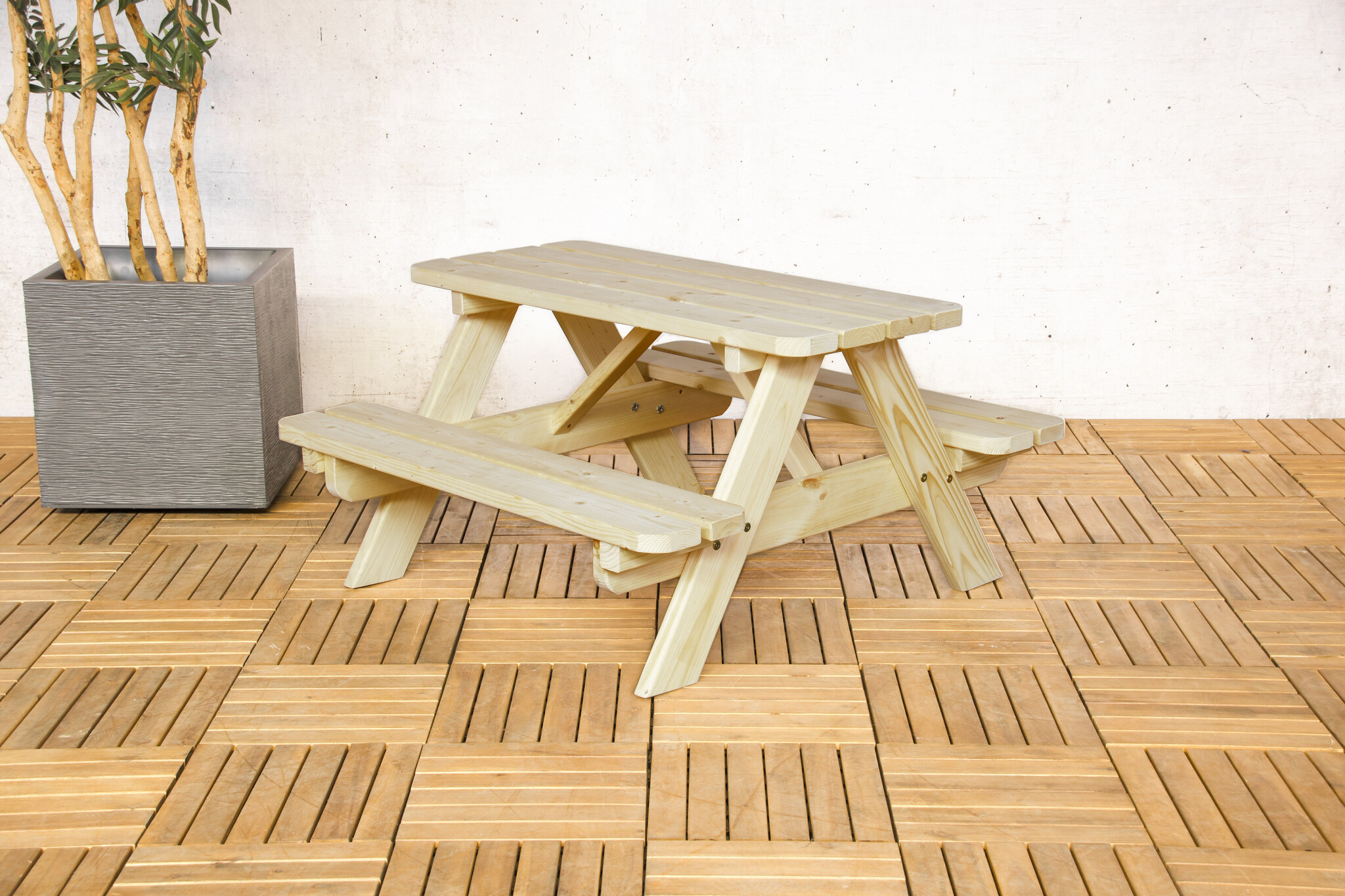 ZOMER-Sens-Line - Jimmy kinder picknicktafel - naturel - 90cm