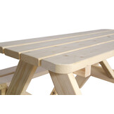 ZOMER-Sens-Line - Jimmy kinder picknicktafel - naturel - 90cm