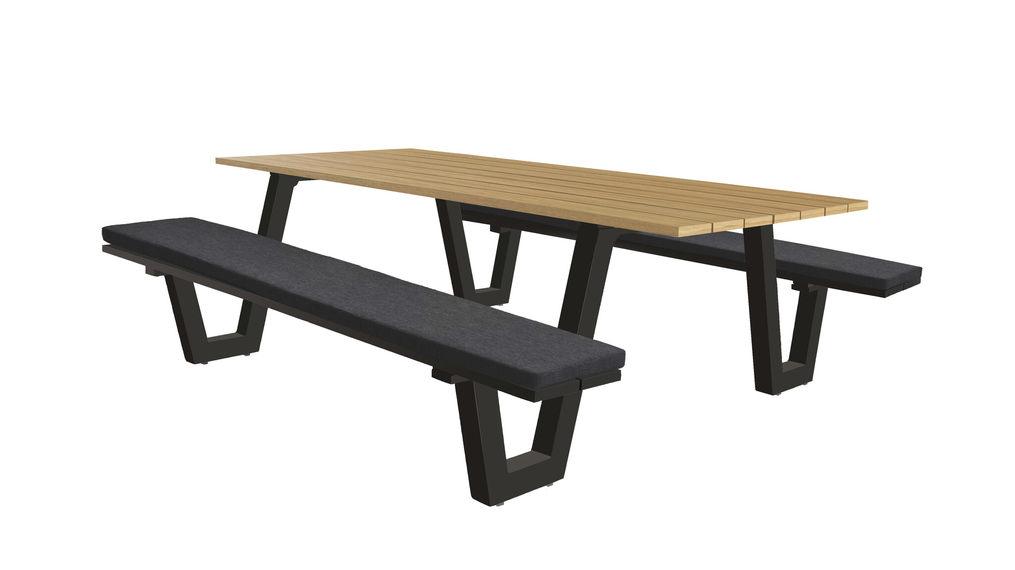 Sens-Line - Lorenzo Picknicktafel 220cm - Bruin - Aluminium