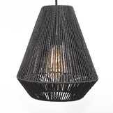 LABEL51 - Hanglamp Ibiza - Zwart - 33x80x150cm