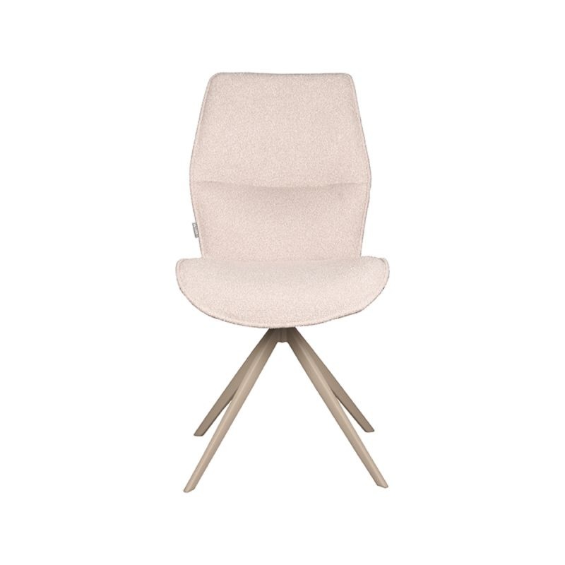 LABEL51 - Eetkamerstoel Comfy - Beige - 64x48x91cm - Set van 2