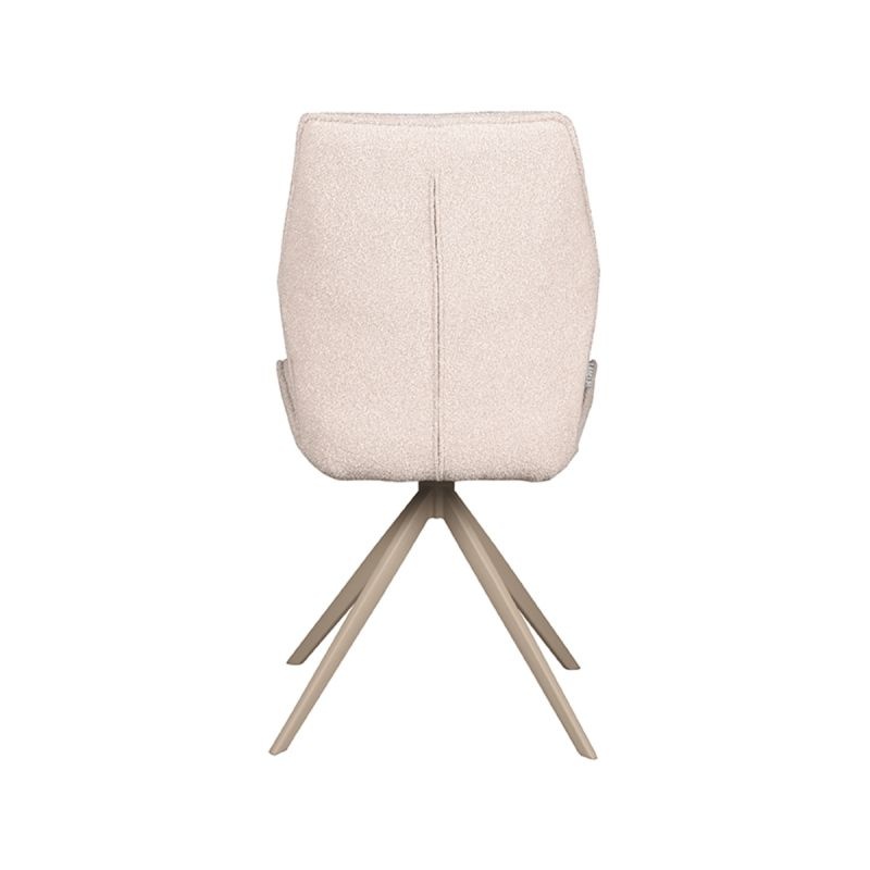 LABEL51 - Eetkamerstoel Comfy - Beige - 64x48x91cm - Set van 2