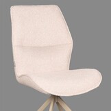 LABEL51 - Eetkamerstoel Comfy - Beige - 64x48x91cm - Set van 2