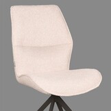 LABEL51 - Eetkamerstoel Comfy - Beige - 64x48x91cm - Set van 2