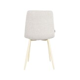 LABEL51 Eetkamerstoel Nino 54x45x89 cm - Naturel - Stof - set van 2