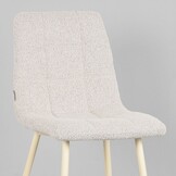 LABEL51 - Eetkamerstoel Nino - Beige - 45x54x89cm - Set van 4