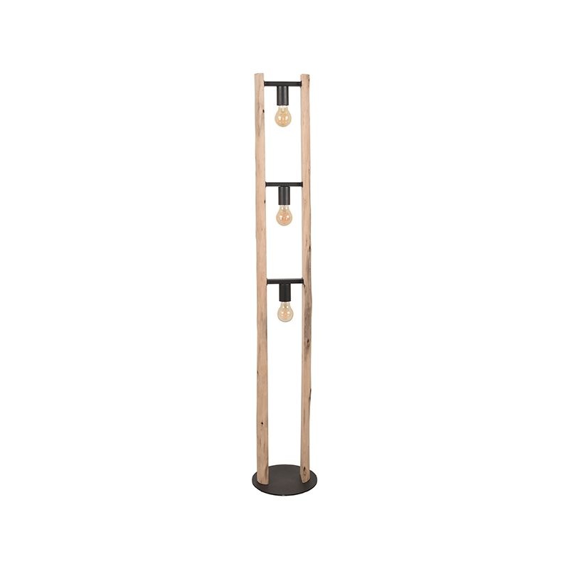 LABEL51 - Vloerlamp Woody - Beige - 25x25x150cm
