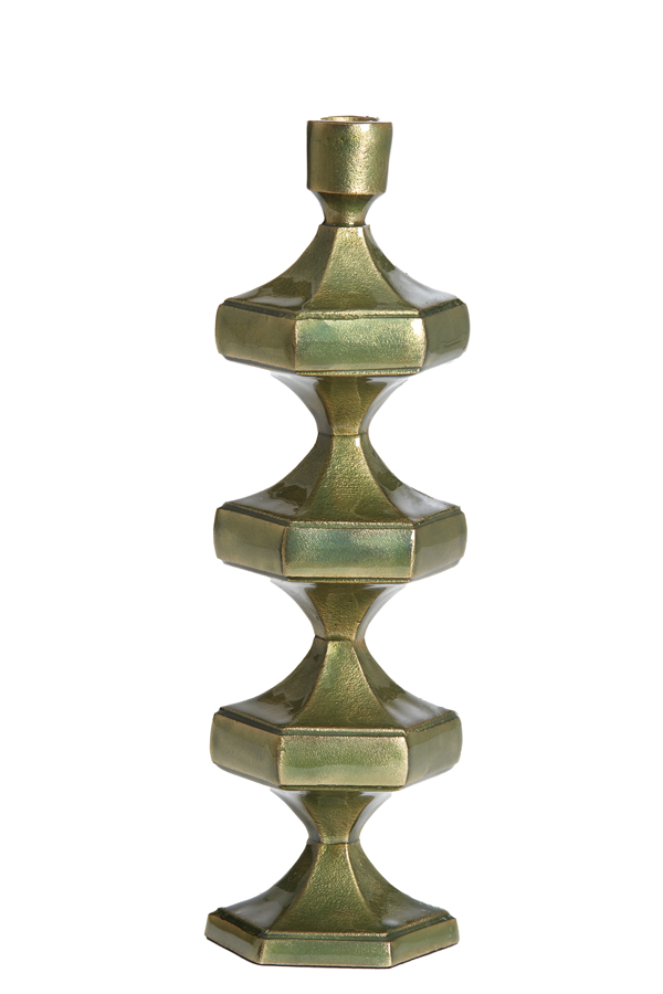 Light & Living - Kandelaar WAMBIRI - 10x9x33cm - Groen