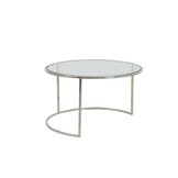 Light & Living - Salontafel DUARTE - Ø75x44cm - Zilver - Set van 2