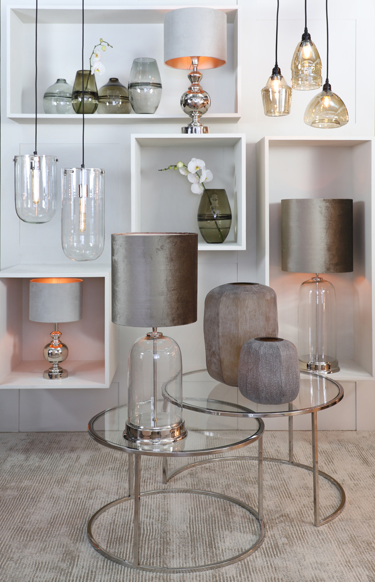 Light & Living - Salontafel DUARTE - Ø75x44cm - Zilver - Set van 2