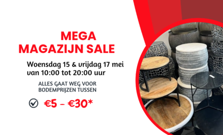 MEGA HOYZ MAGAZIJN SALE OP 15 & 17 mei! ALLES moet weg!