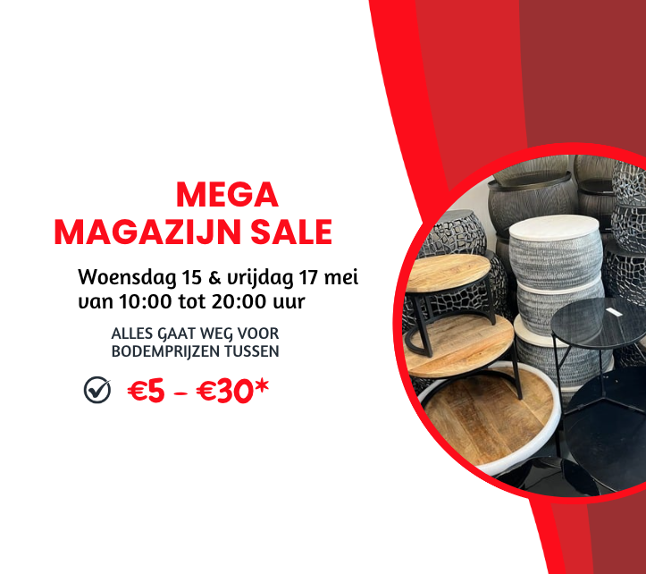 MEGA HOYZ MAGAZIJN SALE OP 15 & 17 mei! ALLES moet weg!