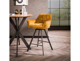 Hoyz Collection - Barstoel Raster Draaibaar- Set van 2