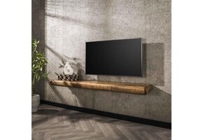 Hoyz Collection - Wandplank Sleek 170cm - Massief Mango Zandkleur