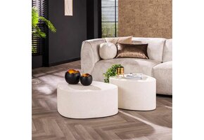 Hoyz Collection - Salontafel Stone - Marmer Composiet - Set van 2