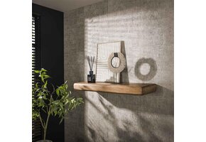 Hoyz Collection - Wandplank Sleek 118cm - Massief Mango Zandkleur