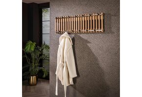 Hoyz Collection - Kapstok Tweak - Massief Mango Zandkleur - 13 Haken