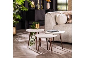 Hoyz Collection - Salontafel Point Stone - Set van 3
