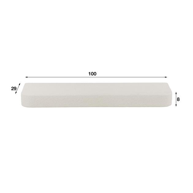 Hoyz Collection - Wandplank Stone 100cm - Marmer Composiet