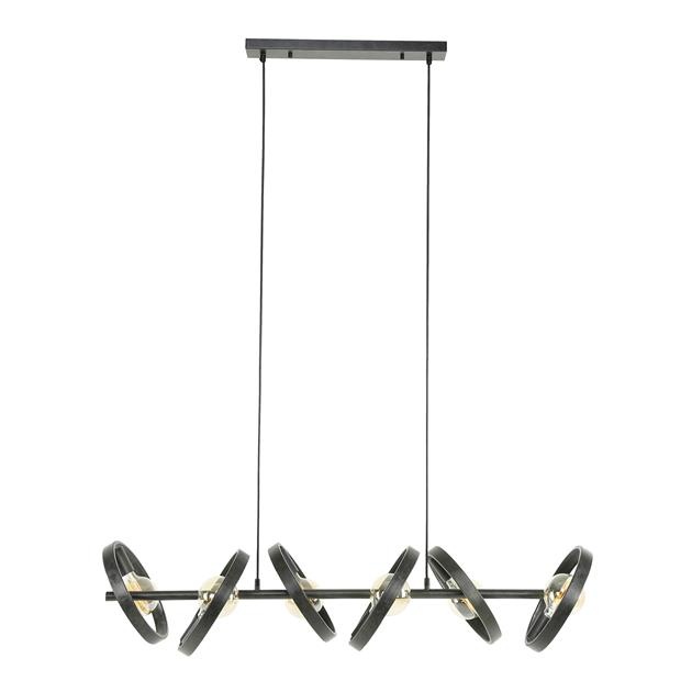 Hoyz Collection - Hanglamp 6L Hover - Charcoal