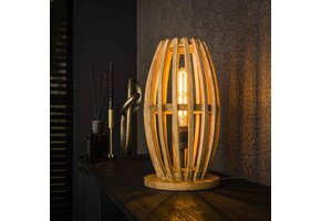 Hoyz Collection - Tafellamp 1L Orbit - Massief Mango Naturel