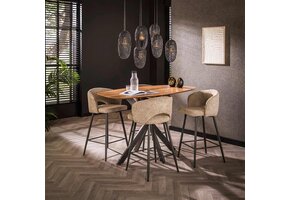 Hoyz Collection - Bartafel Arhus 140cm - Massief Acacia Naturel