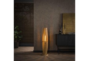 Hoyz Collection - Vloerlamp Orbit 2L - Massief Mango Naturel - M