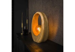 Hoyz Collection - Tafellamp Arch Wood 1L - L