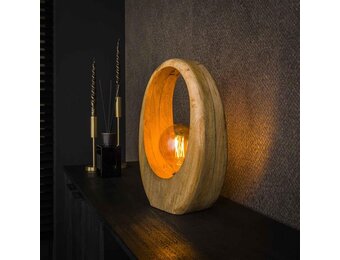 Hoyz Collection - Tafellamp Arch Wood 1L - L