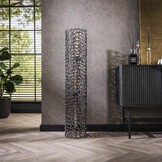 Hoyz Collection - Vloerlamp Weaver Cylinder Ø25 122cm  XL - Zwart Nikkel