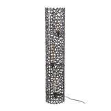 Hoyz Collection - Vloerlamp Weaver Cylinder Ø25 122cm  XL - Zwart Nikkel