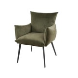 Hoyz Collection - Eetkamerfauteuil Lobby - Groen Velours