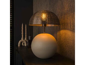 Hoyz Collection - Tafellamp 1L Sphere Natural - Natural Grey