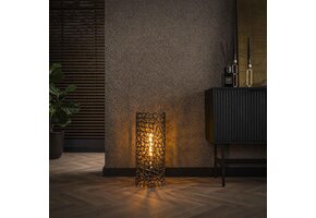 Hoyz Collection - Vloerlamp Weaver Cylinder Ø25 61cm - Zwart Nikkel