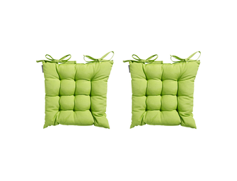 Madison Toscane Kussen - Panama Lime - 46x46 - Groen - 2 Stuks