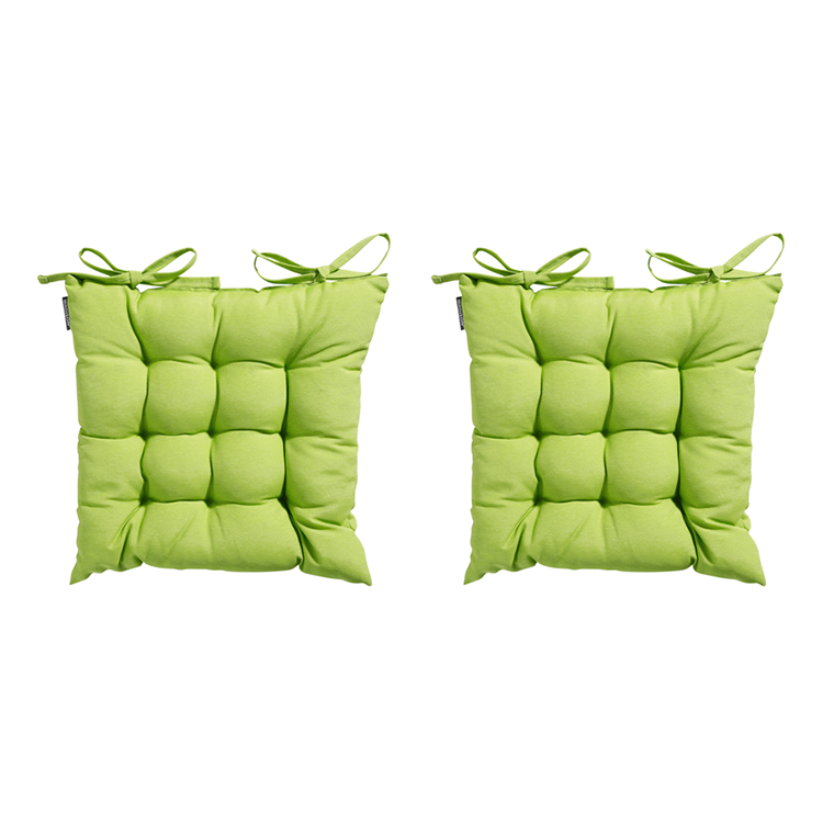 Madison Toscane Kussen - Panama Lime - 46x46 - Groen - 2 Stuks