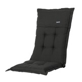 Madison - Tuinkussens Hoge Rug Rib Black - 123x50 - Zwart - 2 Stuks