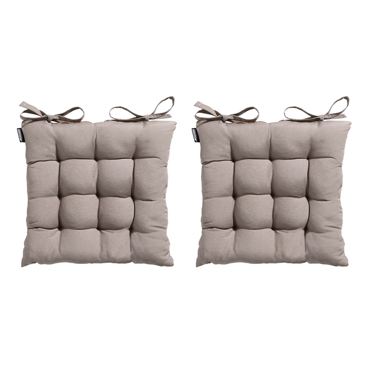 Madison - Zitkussen - Panama Jute - 46x46 - Bruin - 2 Stuks