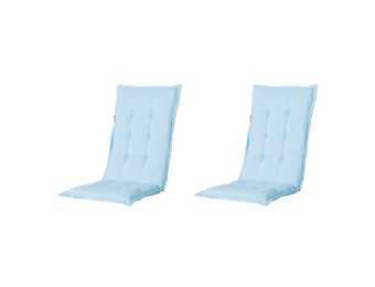 Madison - Tuinkussens Hoge Rug Panama Skyway - 123x50 - Blauw - 2 Stuks