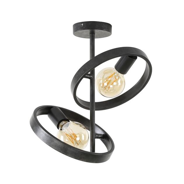 Hoyz Collection - Plafondlamp 2L Hover - Charcoal