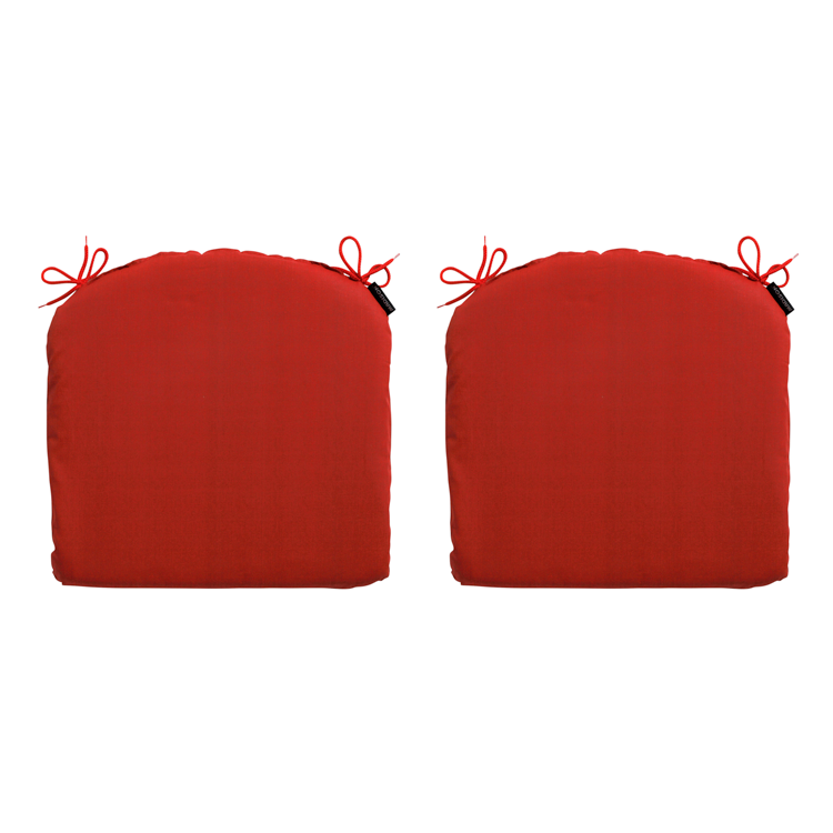 Madison Zitkussen - Basic Red - 46x48 - Rood - 2 Stuks