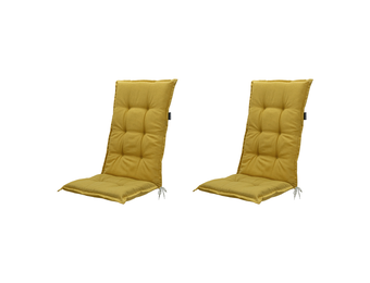 Madison - Tuinkussen Lage Rug Panama Yellow - 105x50cm - 2 Stuks