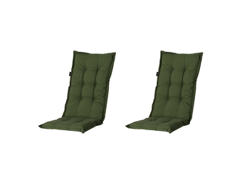 Madison - Kussen lage rug Panama green - 105x50 - Groen - 2 Stuks