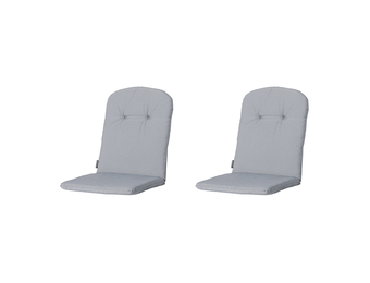 Madison Kussen - Kuip Hoog - Panama Light Grey - 45x96 - Grijs - 2 Stuks