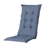 Madison - Tuinkussens Hoge Rug Basic Kobalt - 123x50 - Blauw - 2 Stuks