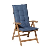 Madison - Tuinkussens Hoge Rug Basic Kobalt - 123x50 - Blauw - 2 Stuks