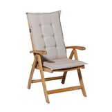 Madison - Kussen lage rug Panama linnen - 105x50 - Grijs - 2 Stuks