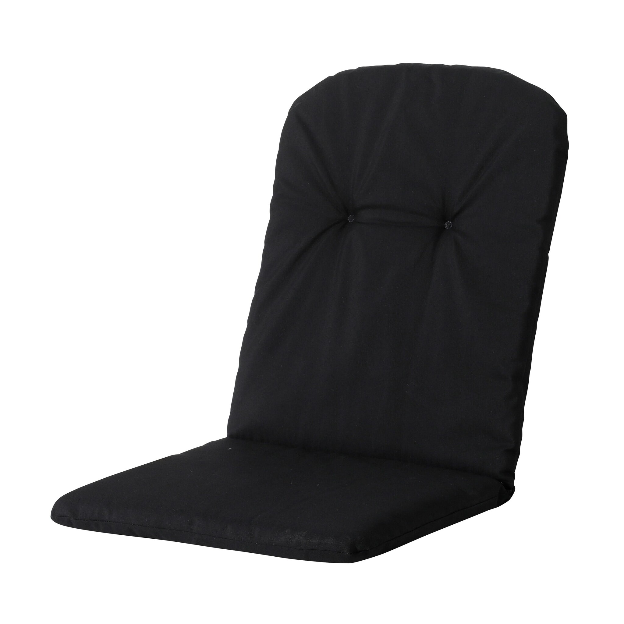 Madison Kussen - Kuip Hoog - Panama Black - 45x96 - Zwart - 2 Stuks